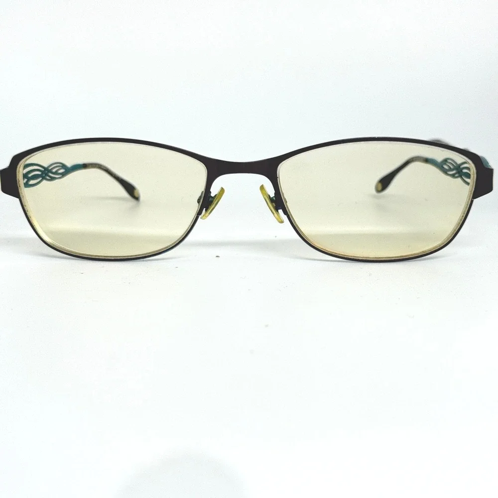 FYSH UK Urban Eyewear‎ 3527 613 Teal Burgundy Oval Eyeglass Frames 55-18 21605